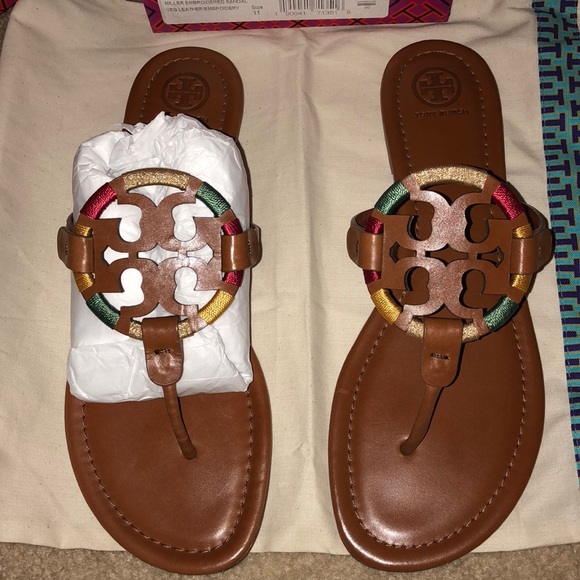 🌺🌸Tory burch 🌺🌸 embroidered Miller sandal - Picture 3 of 7